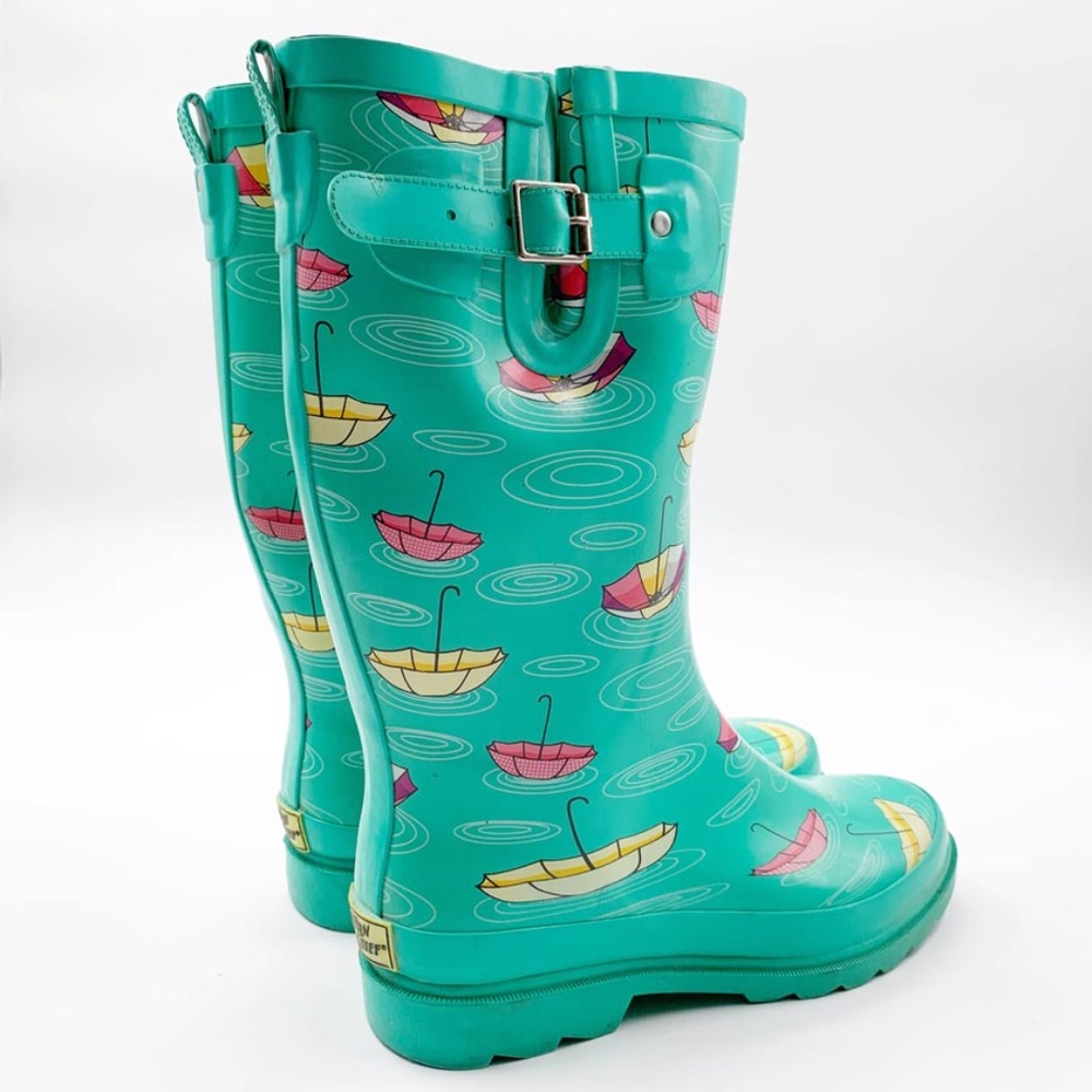 *SOLD* Western Chief Womens Size 8 Tall Rubber Rain Boots - Picture 3 of 16